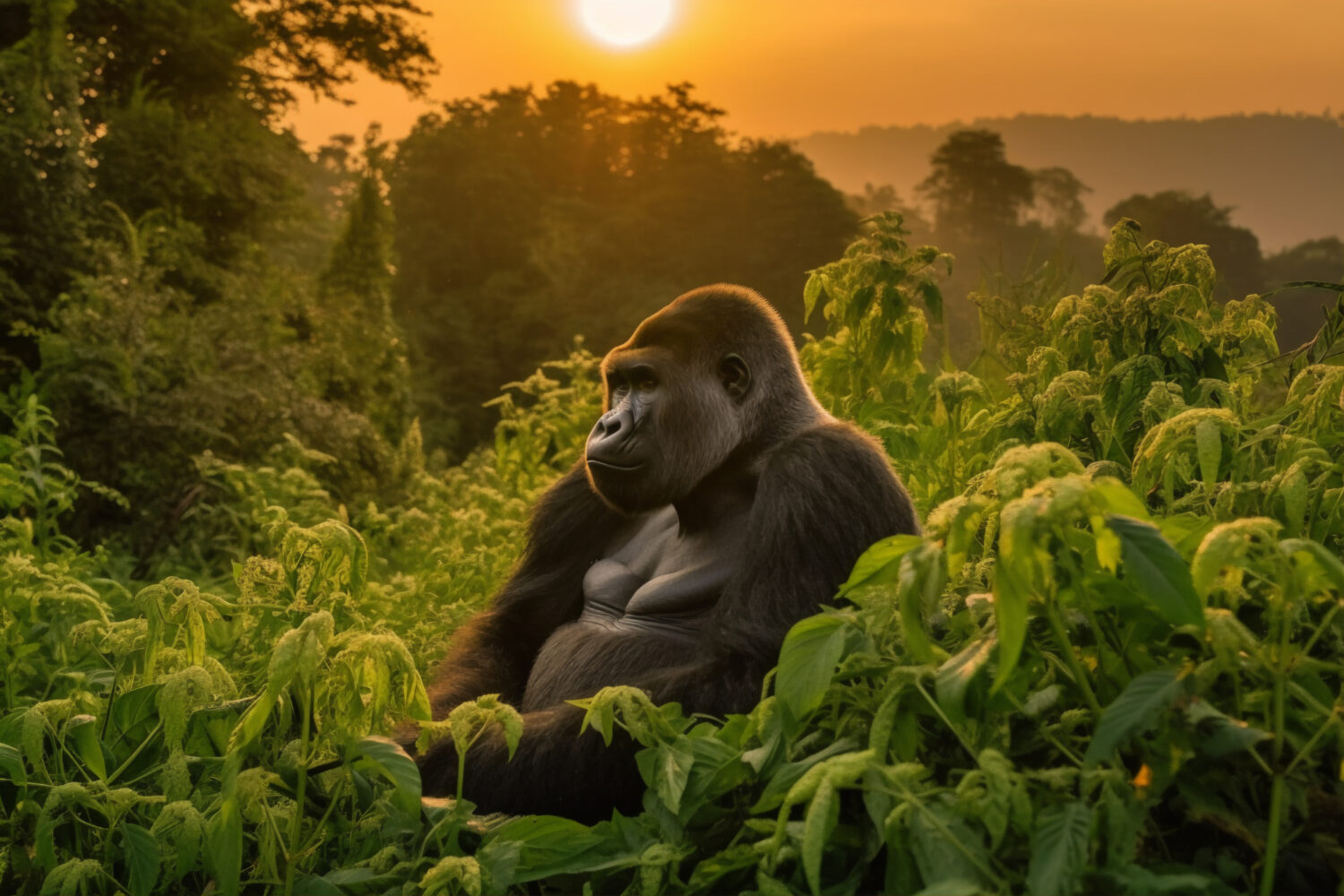 Mountain Gorillas in Bwindi Impenetrable NP uganda