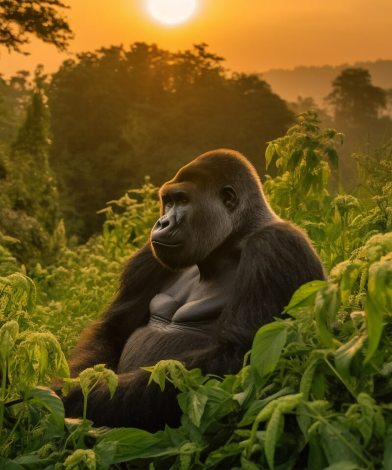 Mountain Gorillas in Bwindi Impenetrable NP uganda