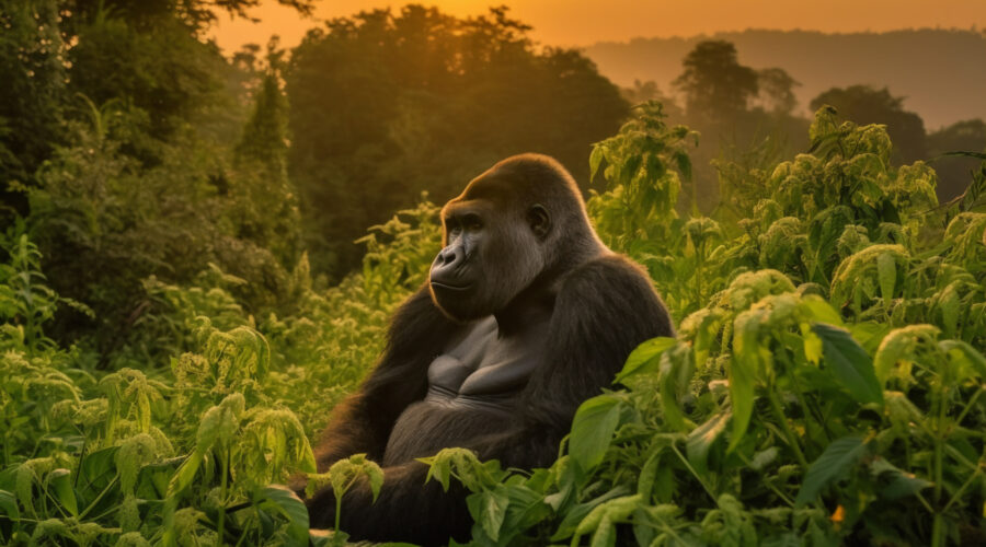 Mountain Gorillas in Bwindi Impenetrable NP uganda